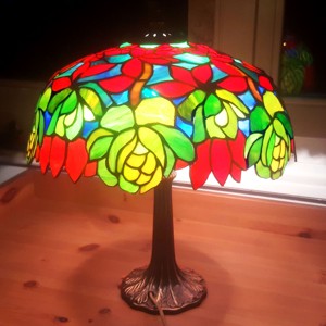 Verde Rose Bush (invers) tiffany lampa, , , ARTYNOS