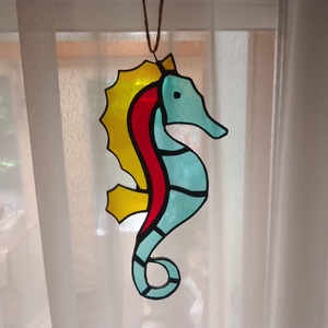 Seahorse Tiffany Window Decor O briză răcoritoare în zilele toride - Artynos.ro
