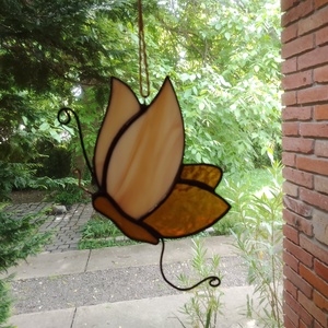Decor fereastră Tiffany cu fluture  pentru iubitorii naturii  - casă & stil de viață - accesorii pentru decorat casa - decorațiuni de geam și decorațiuni de ușă  - decor ferestre și autocolant pentru geam - Artynos.ro