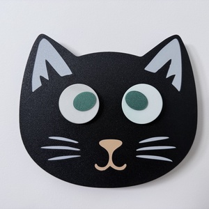 Ceas de perete Meow OClock - Timpul te pandeste - casă & stil de viață - accesorii pentru decorat casa - decorațiuni de pereți, decorațiuni suspendate - ceasuri de perete - Artynos.ro