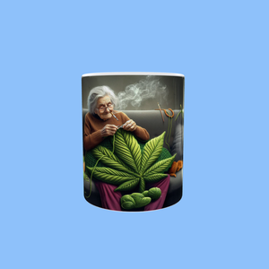 Granny Ganja - cana personalizata prin sublimare, Casă & Stil de viață, Accesorii pentru echipamente de bucătărie, Accesorii de servire, Căni, Altele, ARTYNOS