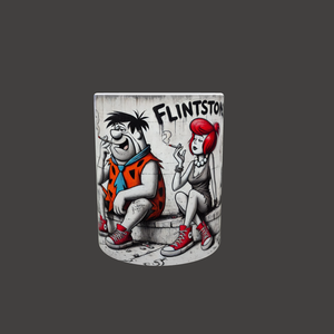 Cană Flintstoned  Wilma si Fred în versiune urbană, Casă & Stil de viață, Accesorii pentru echipamente de bucătărie, Accesorii de servire, Căni, Altele, ARTYNOS