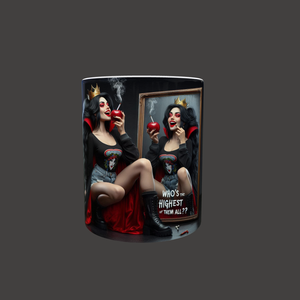 Cana Evil Queen  Whos the highest of them all?, Casă & Stil de viață, Accesorii pentru echipamente de bucătărie, Accesorii de servire, Căni, Altele, ARTYNOS