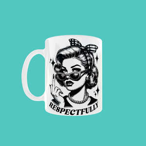 Resppectfully Up Yours!, Casă & Stil de viață, Accesorii pentru echipamente de bucătărie, Accesorii de servire, Căni, Altele, ARTYNOS