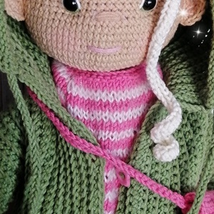 Papusa crosetata, jucărie crosetata, handmade, Cadou Craciun, cadou Paște, cadou fetite, cadou zi nastere - jucării și echipamente pentru copii - plușuri - păpușă croșetată, păpușă de pluș - Artynos.ro