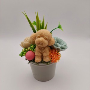 Pot de flori din sapun cu catelus - Artynos.ro