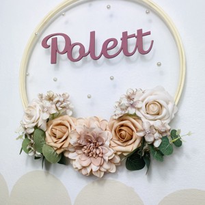 Decor de perete floral personalizat - girly -  - Artynos.ro