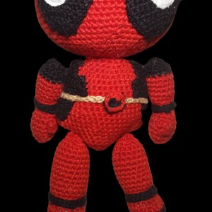 Supererou, Dead-pool amigurumi -  - Artynos.ro