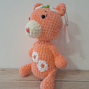 Peach Flower, urs amigurumi -  - Artynos.ro