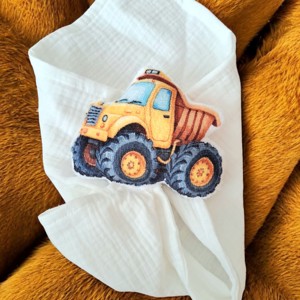 SzundiCar in forma de masina de constructii patura de dormit moale si pufoasa, , , ARTYNOS