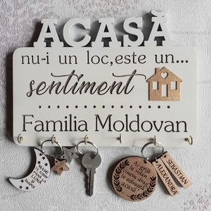Suport chei personalizat , Casa & Stil de viata, Decoratiuni de casa, Decoratiuni de pereti, Suport pentru chei, Prelucrarea lemnului, ARTYNOS