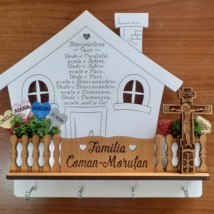 Suport pentru chei personalizat, cu licheni , Casa & Stil de viata, Decoratiuni de casa, Decoratiuni de pereti, Suport pentru chei, , ARTYNOS
