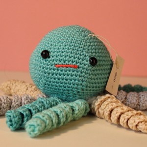 Octopus amigurumi figura verde, , , ARTYNOS