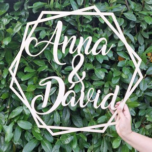 Placuta hexagonala dubla pentru nunta, , , ARTYNOS