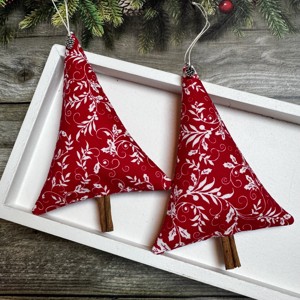 Ornament pom de Craciun cu bete de scortisoara /set de 2/ - Artynos.ro