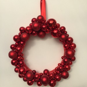 Red Giant advent decorare ușă cu sfere, dimensiune gigant: 80cm -  - Artynos.ro