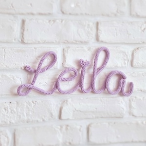 Nume decorativ fetita, Casa & Stil de viata, Accesorii pentru decorat casa, Decoratiuni de geam si decoratiuni de usa , Ornamente de usa , Crosetat, Impletitura, ARTYNOS