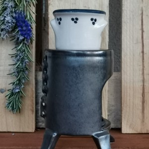 Soba de fier cu lampă de aromă - casă & stil de viață - lumânări, parfumuri, arome - umidificator - Artynos.ro