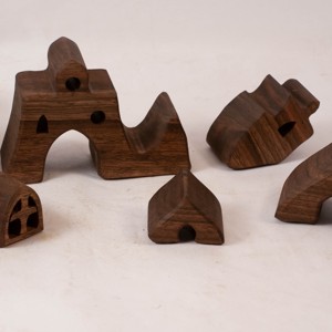  Castel din lemn, constructor din lemn, puzzle - jucării și echipamente pentru copii - puzzle, jocuri puzzle - puzzle din lemn - Artynos.ro