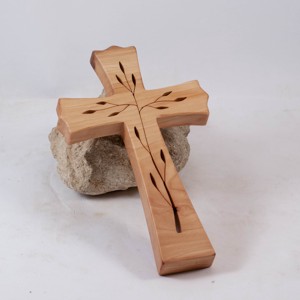 Cruce din lemn cu model, cruce de perete , Casa & Stil de viata, Accesorii religioase, Cruce, , ARTYNOS