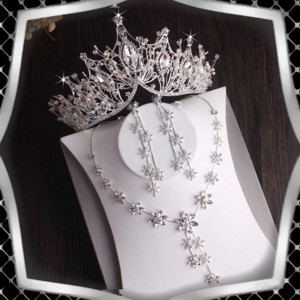 Seturi de bijuterii: set de bijuterii pentru nunta, mireasa, casual + diadema ES-SZT19, , , ARTYNOS