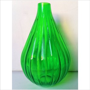 Vază mică din sticlă cu efect de uraniu, în stil vintage - casă & stil de viață - decorațiuni de casă - decorațiuni de masă și rafturi - boluri decorative - Artynos.ro