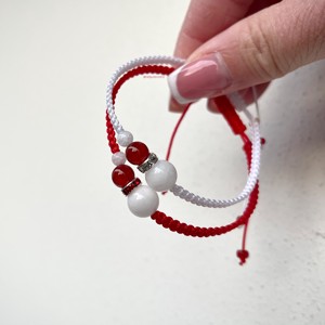 Bratara minerala Santa Claus sapphire macramé, Craciun, Imbracaminte de Craciun, , ARTYNOS