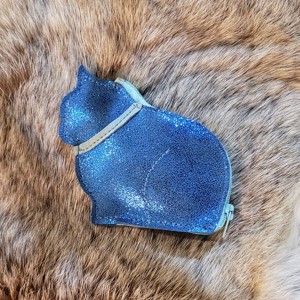 Pisica mea - Bleu - suport de stilou din piele, , , ARTYNOS