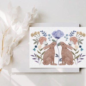Carte poștală de Paște, felicitare iepuraș, card cadou -  - Artynos.ro