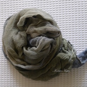 MULL-KENDŐ / boheme - batikolt géz hall - îmbrăcăminte și modă - eșarfe, pălării, fularuri - eșarfe - Artynos.ro