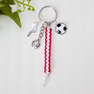 Breloc, ornament pentru geanta - Fotbal alb/rosu, , , ARTYNOS