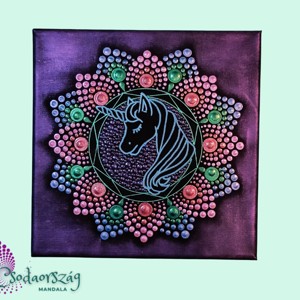 Micul unicorn mandala punctată -  - Artynos.ro