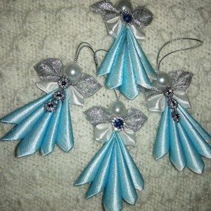 Înger în albastru - crăciun - decorațiuni de crăciun de casă - figurine pentru pomul de crăciun - Artynos.ro