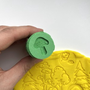 Rolă de modelare cu textură de pădure � Forest Texture Roller � Pentru modelarea plastilinei și a produselor de patiserie � Imprimată 3D -  - Artynos.ro