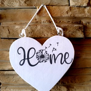 Semn din lemn cu inscripție Home -  - Artynos.ro