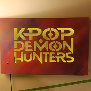 K-Pop Demon Hunters pictură murală iluminată - casă & stil de viață - lămpi și corpuri de iluminat - lampă de ambianță - Artynos.ro