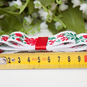 Clemă de păr cu model floral și model popular - Alb -  - Artynos.ro