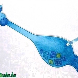 Semn de carte girafă albastră -  - Artynos.ro