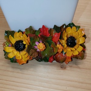 Agrafă de păr decor floarea-soarelui Lungime 8 cm, înălțime 8 mm -  - Artynos.ro