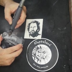 Bud Spencer 4/2 Pahar de sticlă gravat manual  -  - Artynos.ro