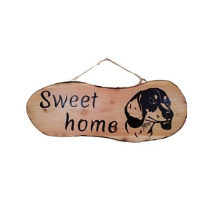 Dulce acasa masa de lemn cu caine dachshund, , , ARTYNOS