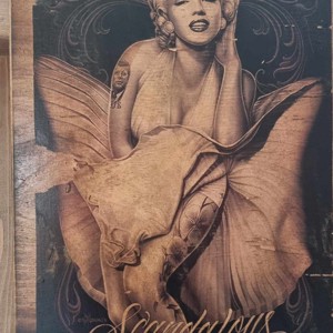 Marilyn Monroe poza din lemn, Casa & Stil de viata, Accesorii pentru decorat casa, Picturi murale, Arta de perete din lemn, , ARTYNOS