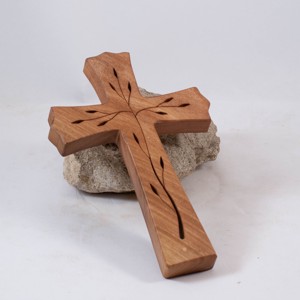 Cruce din lemn modelata, cruce de perete, , , ARTYNOS