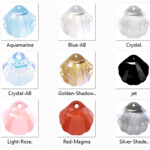 Bijuterii: Swarovski shell 16mm în mai multe culori -  - Artynos.ro