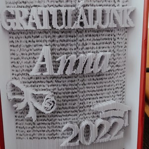 Sculptura cartii de absolvire, Casa & Stil de viata, Accesorii pentru decorat casa, Decoratiuni de masa si decoratiuni pentru rafturi , Sculptura de carte, carte pliata, , ARTYNOS