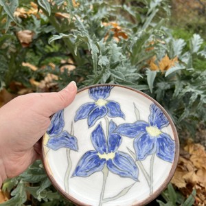 Farfurie de desert din ceramica lucrata manual - Iris 15 cm, Casa & Stil de viata, Accesorii pentru echipamente de bucatarie, Accesorii de servire, Boluri si farfurii din lemn, bol de servire, , ARTYNOS