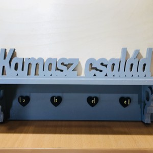 Breloc de perete cu nume de familie unic - casă & stil de viață - accesorii pentru decorat casa - decorațiuni de pereți, decorațiuni suspendate - suport pentru chei - Artynos.ro