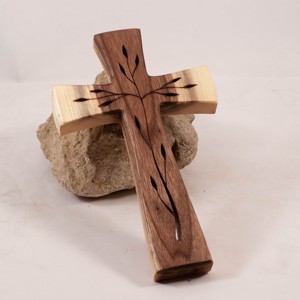 Cruce din lemn modelata, cruce de perete, , , ARTYNOS