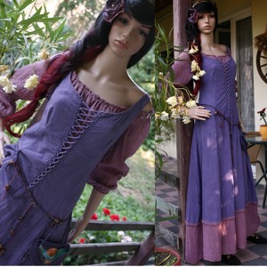 GISELLE - Costum de design gotic și romantic - îmbrăcăminte și modă - haine damă - rochie, dintr-o bucată - Artynos.ro