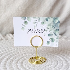 Card cu numele invitatului, place card nunta eucalipt - Artynos.ro